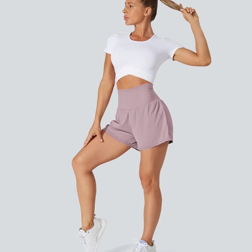 NEW Halara Softlyzero Airy Super High Waisted Cool Touch Shorts with Pockets S